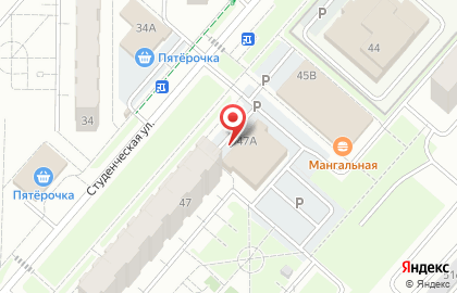 Пекарня Пирожкофф на Студенческой улице на карте