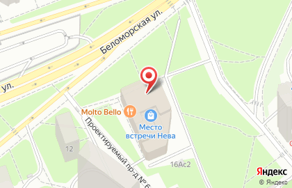 Супермаркет Лента в Москве на карте