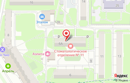 Детская стоматологическая поликлиника на улице Пушкарёва на карте