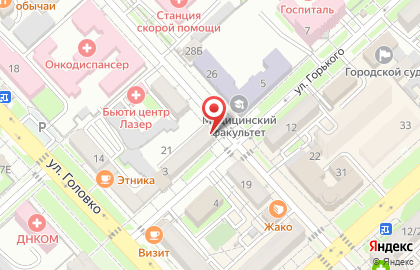 Виктория на улице Горького на карте