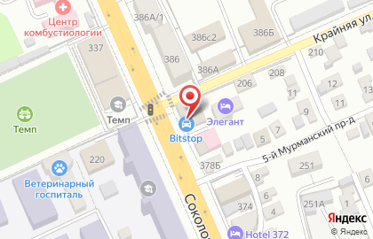 Бистро Столовая 61 на Соколовой улице на карте