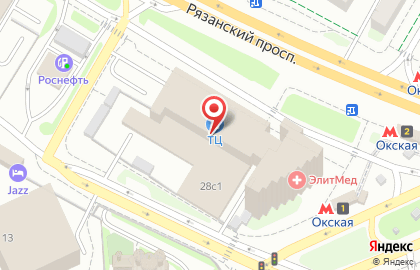 Супермаркет Перекресток на Рязанском проспекте в Рязанском районе на карте