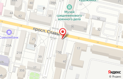 Магазин разливного пива Бочонок на улице Князя Трубецкого на карте