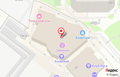 Ресторан быстрого обслуживания Макдоналдс на Азовской улице на карте