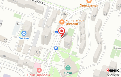 Продуктовый магазин в Сочи на карте