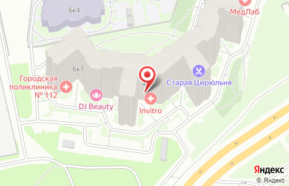 Медицинская компания Инвитро на Кушелевской дороге на карте