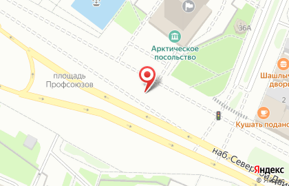 Пульс на набережной Северной Двины на карте