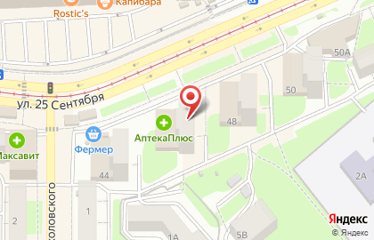 Магазин автотоваров Автодок на улице 25 Сентября на карте