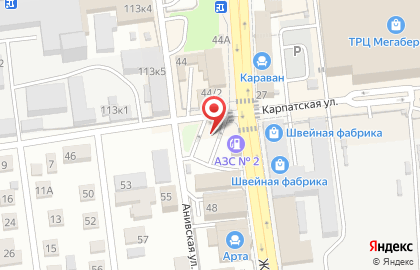 Петро на Карпатской улице на карте