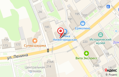 Микрокредитная компания Бюро займов в Нижнем Новгороде на карте