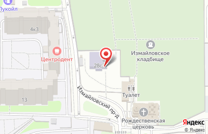 Воскресная школа, Храм Рождества Христова в Измайлово на карте