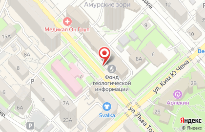 Центр региональных геологических исследований, ФГУП Дальгеофизика на карте