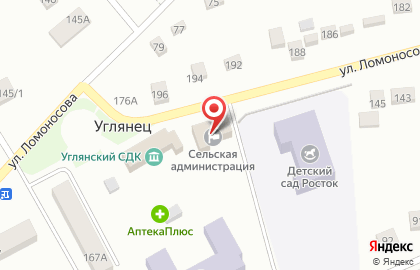 Производственная компания Аврора-Окна на улице Ломоносова на карте