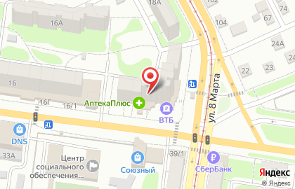 Банк Москвы на Союзной улице на карте