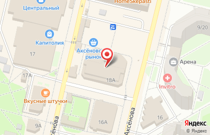 Суши-бар Мастер Суши на улице Аксёнова в Обнинске на карте