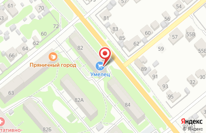 Магазин Умелец в Пролетарском районе на карте