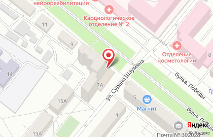 Супермаркет Дикси на бульваре Победы на карте