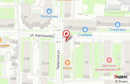 Киоск по продаже фруктов и овощей в Томске на карте