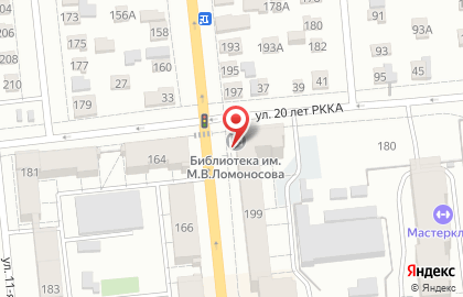 Библиотека им. М.В. Ломоносова в Октябрьском районе на карте
