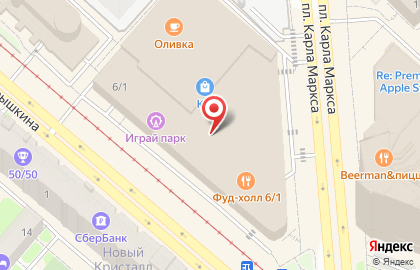 Газобетонный завод Сибит на площади Карла Маркса на карте