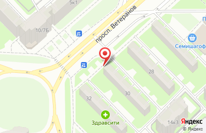 Магазин Дело Вкуса на проспекте Ветеранов на карте