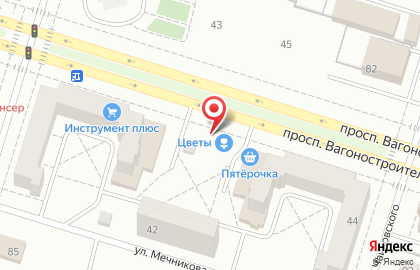 Цветочный магазин в Екатеринбурге на карте