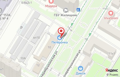 Супермаркет Пятёрочка в Москве на карте