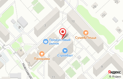 Киоск фастфудной продукции на Новозаводской улице на карте