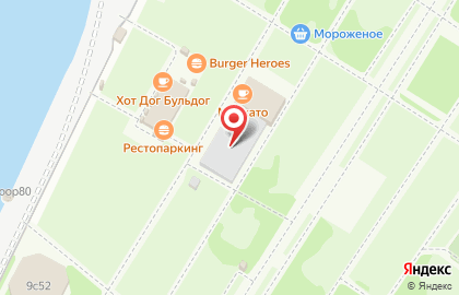 Каток в парке Горького на карте