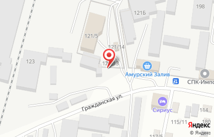 Амур-балкон на карте