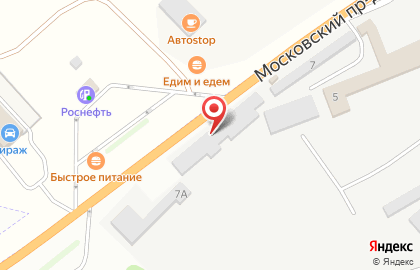 Кафе Крона в Московском проезде на карте