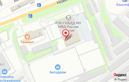Шиномонтажная мастерская в Оренбурге на карте