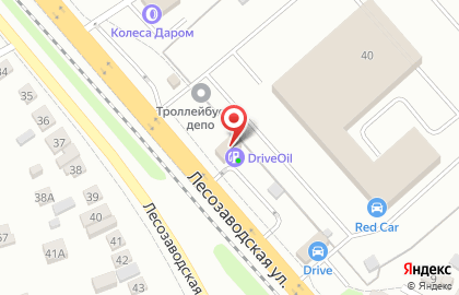 Автозаправка Drive Oil на Лесозаводской улице на карте
