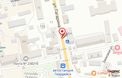 Салон цветов в Калининграде на карте