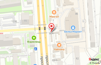 Офис продаж Билайн на проспекте Космонавтов на карте