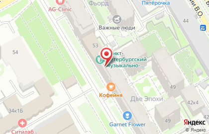 Нега в Василеостровском районе на карте
