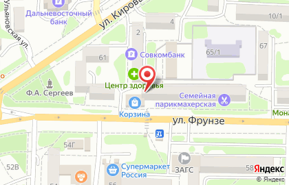 Парикмахерская Имидж во Владивостоке на карте