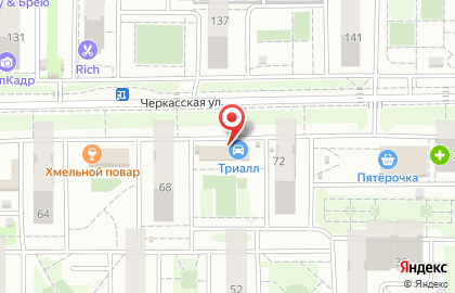 Автокомплекс Триалл на Черкасской улице на карте