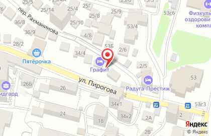 Ёж на улице Пирогова на карте