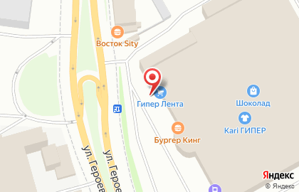Супермаркет цифровой и бытовой техники DNS на улице Героев Хасана на карте