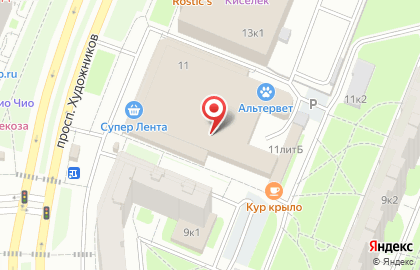 Магазин женской одежды на проспекте Художников, 11 на карте