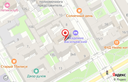 Универсал в Василеостровском районе на карте