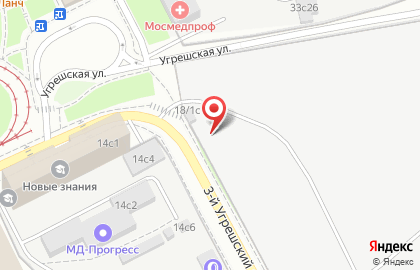 БЛИК-цвет на Угрешской улице на карте