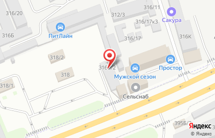 Магазин автотоваров в Индустриальном районе на карте