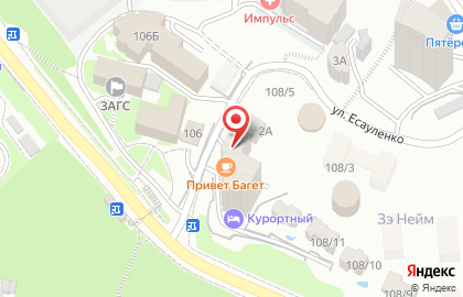 Сочинский филиал Банкомат, Внешпромбанк на Курортном проспекте на карте