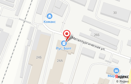 Магазин Рус. Болт в Кировском районе на карте