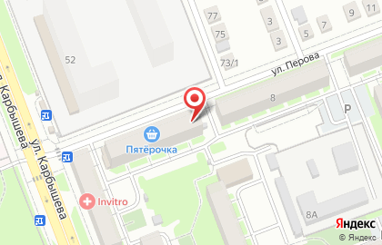 Парикмахерская Преображение на улице Перова на карте