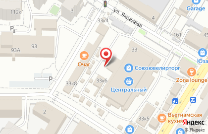 Киоск кондитерских изделий Конфетки-бараночки в Центральном районе на карте