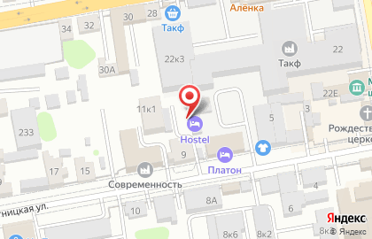 Гостевой дом в Тамбове на карте