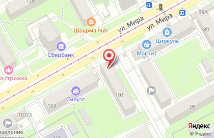 Супермаркет Лион в Индустриальном районе на карте